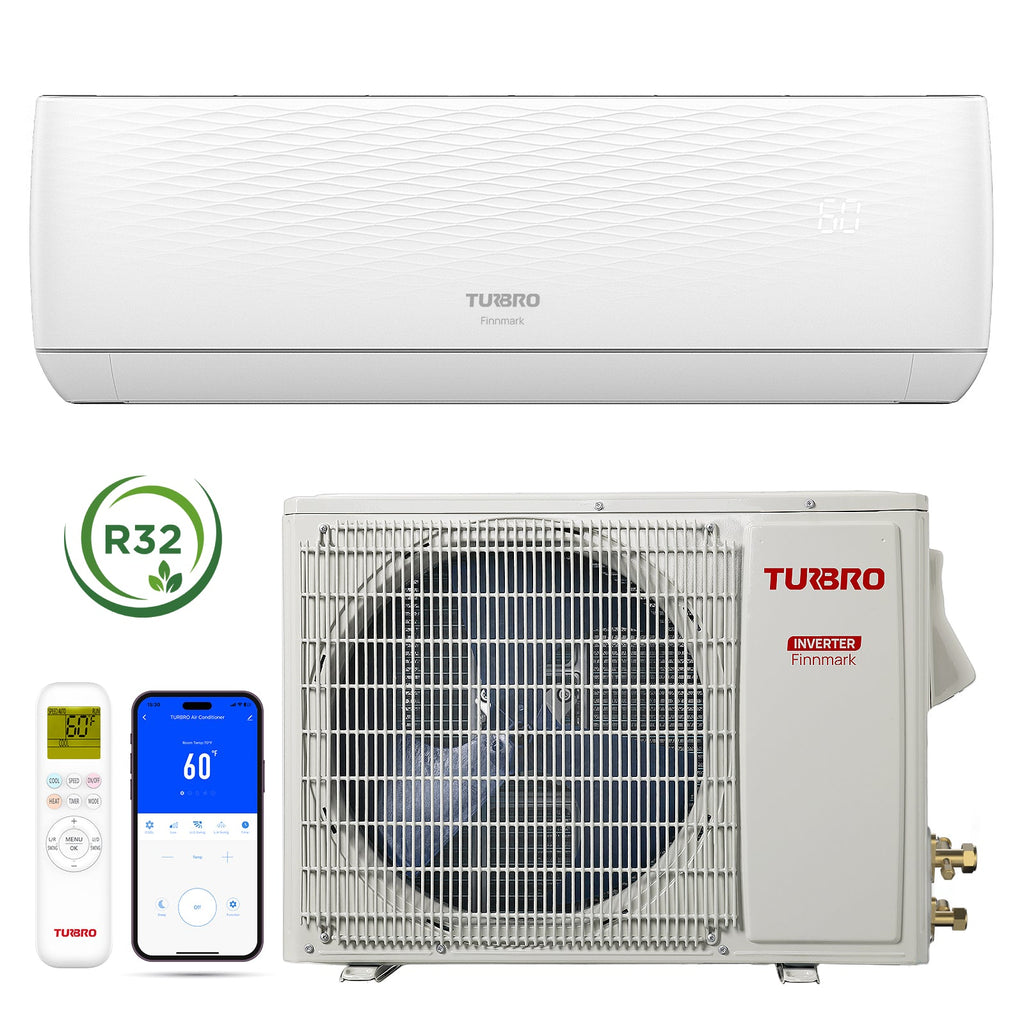 Finnmark Single Zone Mini Split Air Conditioner – R32 (Open Box)
